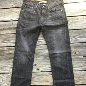 Levi 505 Men Jeans 32x34 Grey Denim Relax Fit